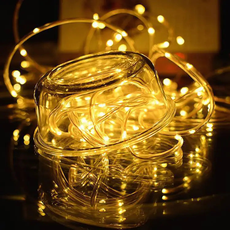 💡 33FT 100 LED Strip Rope Light - Outdoor Garden Party Decoration String Lights