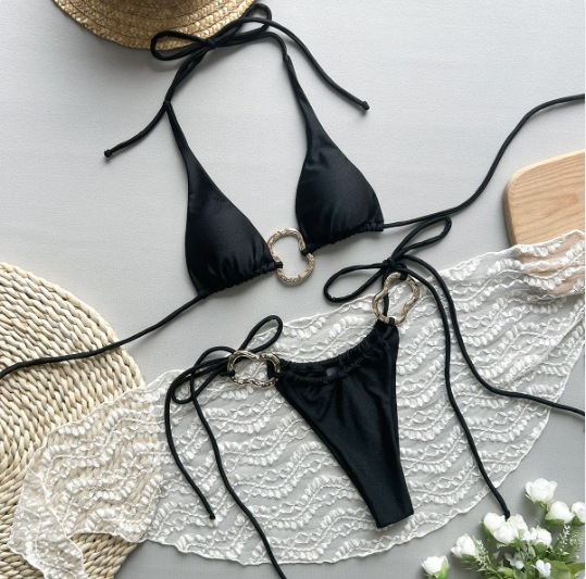 👙: Luxe Tie Bikini — Sexy Tie-Up Two-Piece Swimsuit