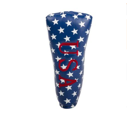 ⛳: PU Full Embroidery Golf Putter Cover — Straight Rod Putter Headcover