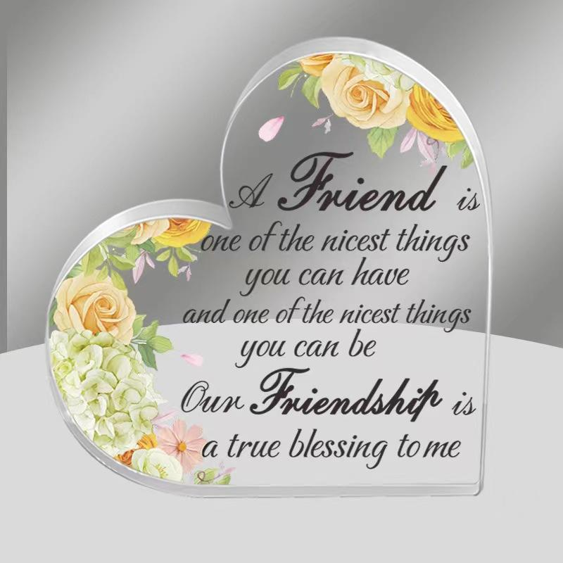 💝: Heart Acrylic Table Decor - Mother's & Father's Day Gift