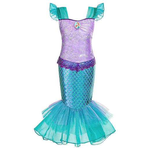 🧜‍♀️: Halloween Mermaid Dress for Girls - Ariel Style