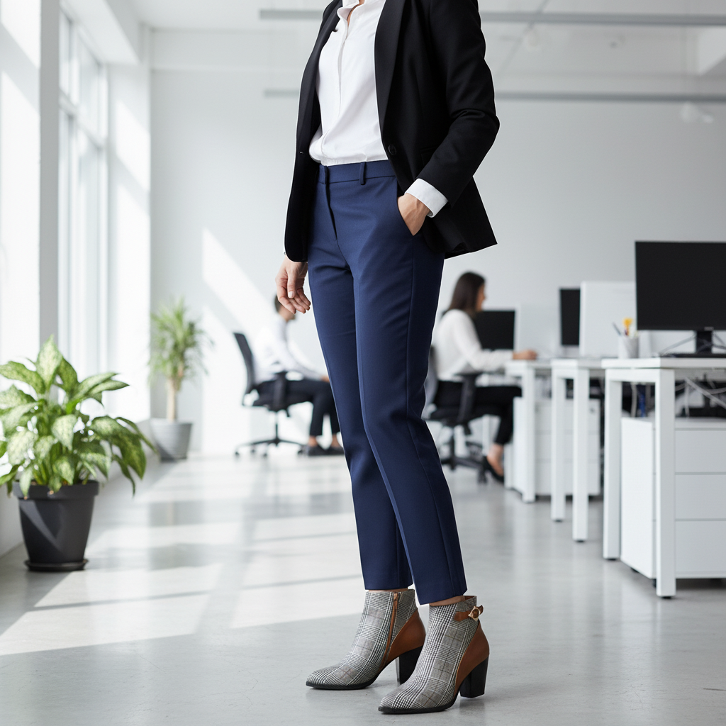 👢: Women's High Heel Short Boots with Thick Heels