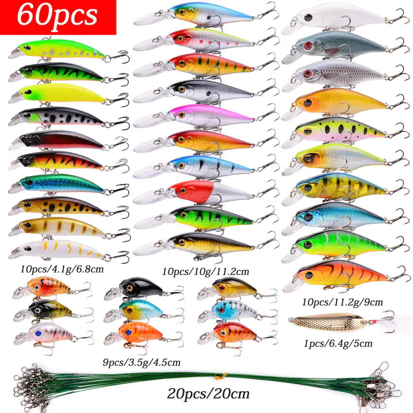 🎣: Aorace Mini Minnow Crankbait Fishing Lure Set - Realistic Baitfish Lures