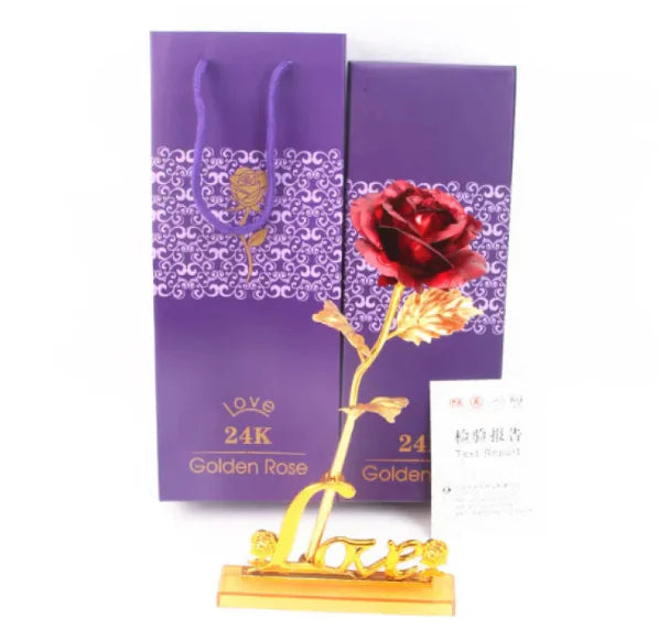 24K Gold Rose – Elegant Gift for Special Occasions