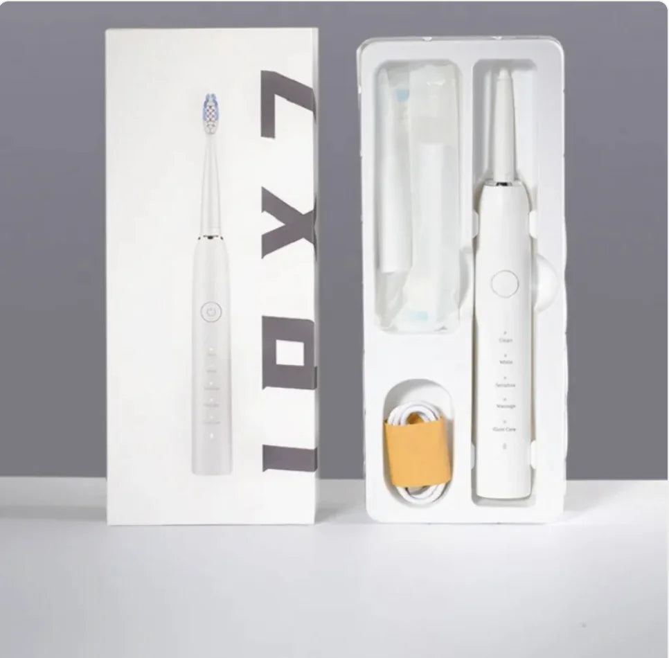 🦷 Waterproof Ultrasonic Electric Toothbrush - Advanced Oral Care Technology