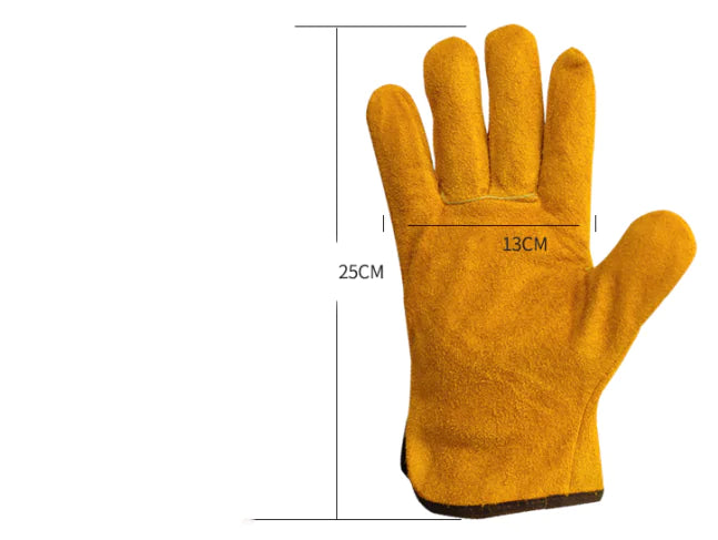 🧤 High-Temperature Leather Welding Gloves for Professionals