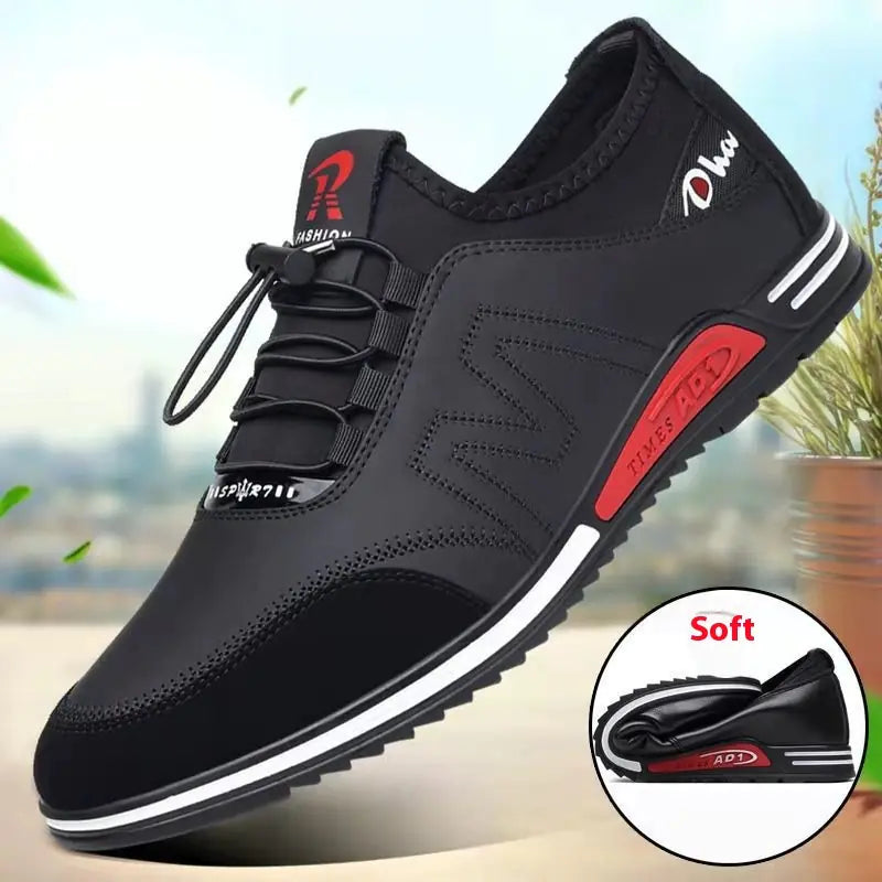 👟: Men's Business Casual Breathable Soft Sole Sneakers - Professional Comfort Shoes