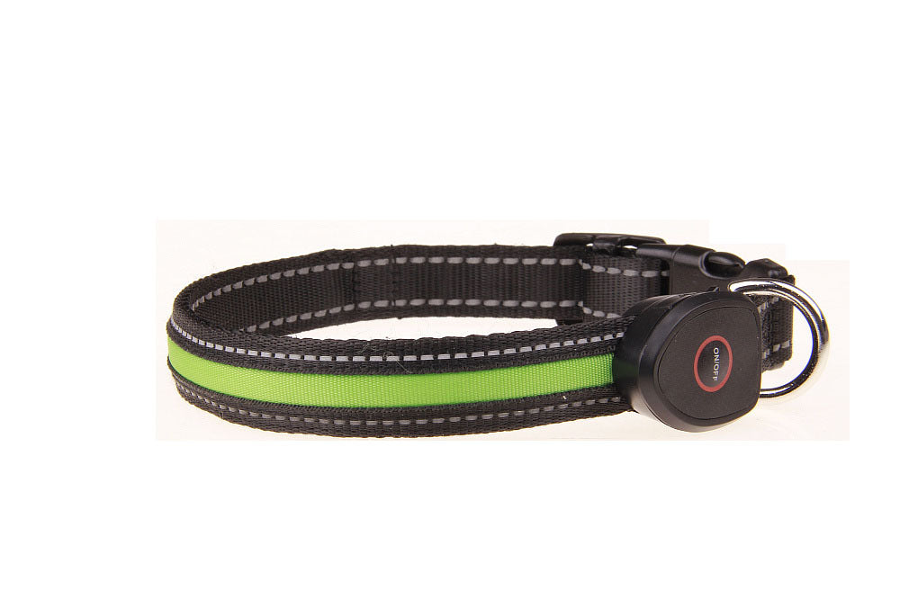 🐕: USB Rechargeable LED Dog Collar – Peach Shape Glow Safety Collar for Night Walks