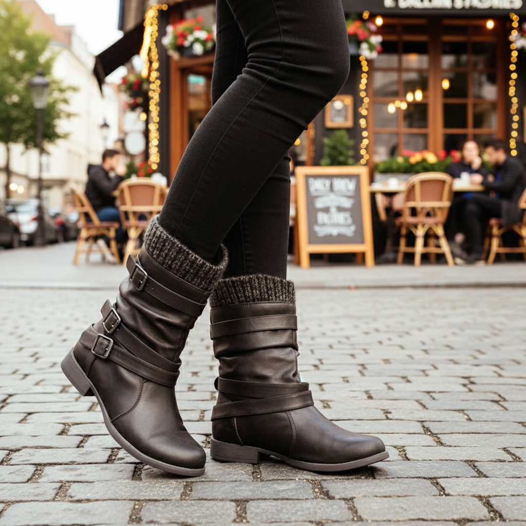 👢: Woolen Thick-Heel Women's High Boots - Over-the-Knee Style