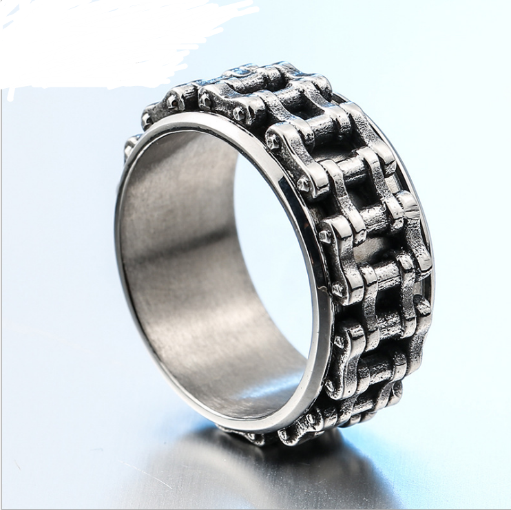 🏍️: Vintage Motorcycle Chain Ring