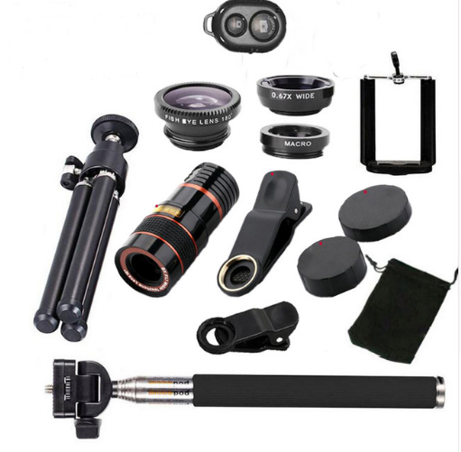 🔭: 12x Mobile Lens Telescope & Selfie Stick Combo — 16mm Eyepiece | 18mm Objective | 30x12cm | Photography & Outdoor Adventures