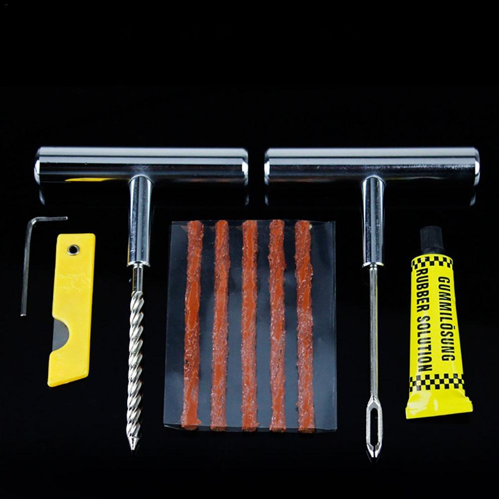 🏍️: Motorcycle & Electric Vehicle Tire Repair Tool Kit — Portable Flat Tire Fix Set with Metal Storage Box