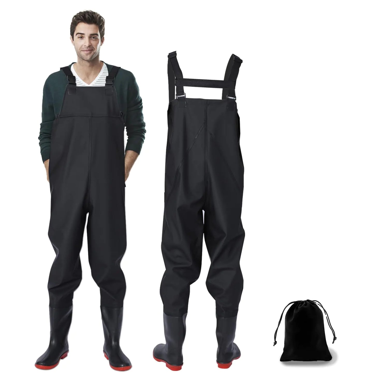 🥾: Waterproof Fishing Waders for Men & Women - Lightweight Chest Waders with Boots