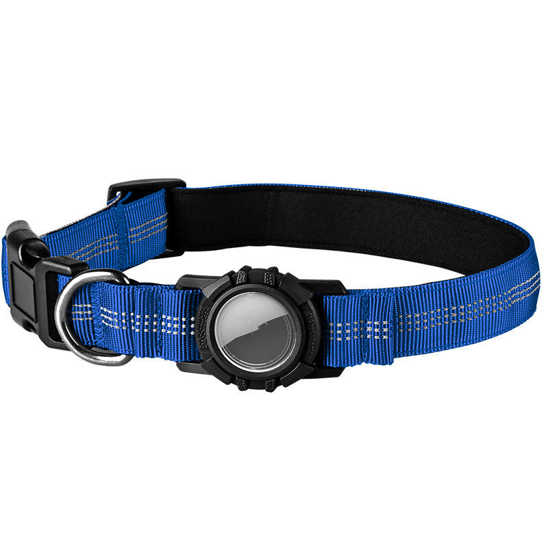 🐕: AirTag Dog Collar – Reflective Waterproof Collar with Transparent AirTag Cover