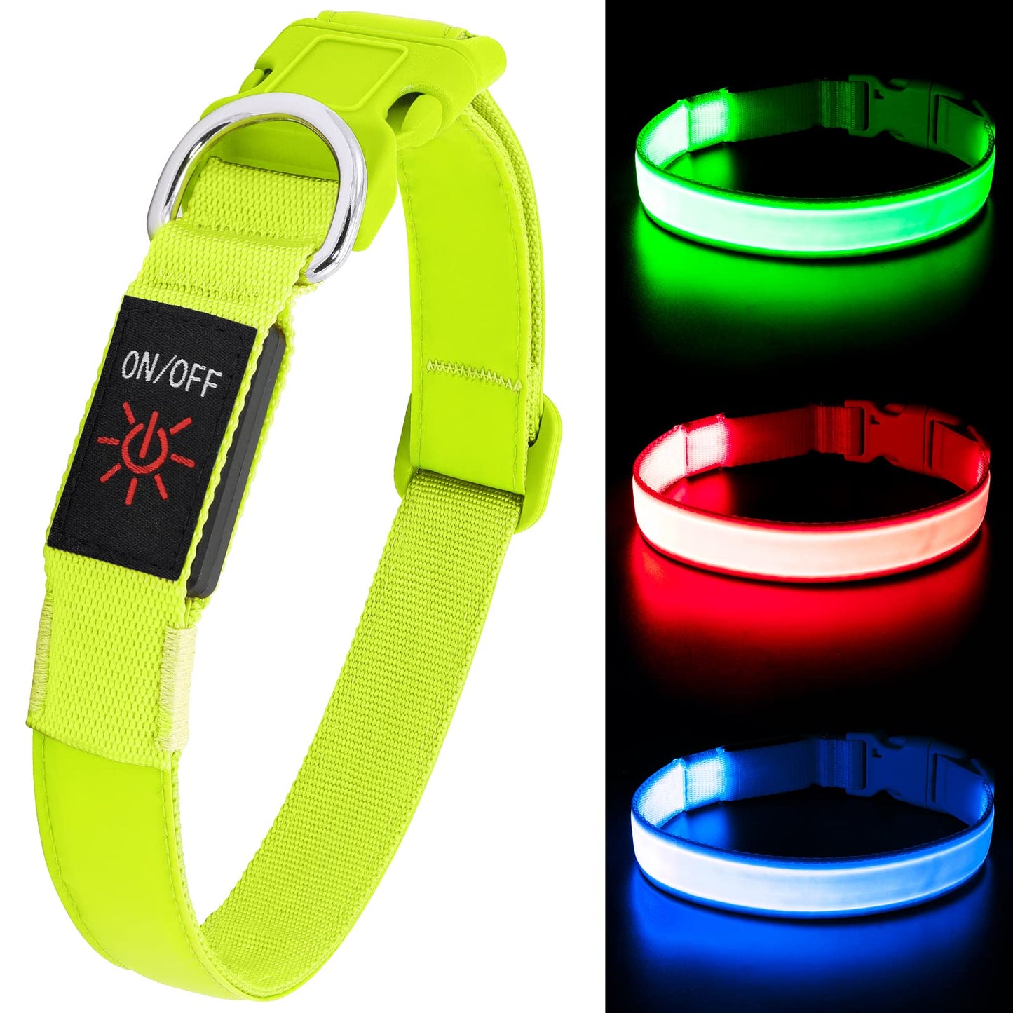 🐕: Dlitk LED Dog Collar – USB Rechargeable Glow Collar for Medium & Large Dogs