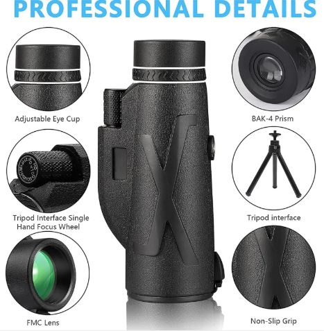 🔭: 12x Smartphone Telescope Lens — 108M/1000M Field of View | 10mm Exit Pupil | Birdwatching, Outdoor & Sports Photography