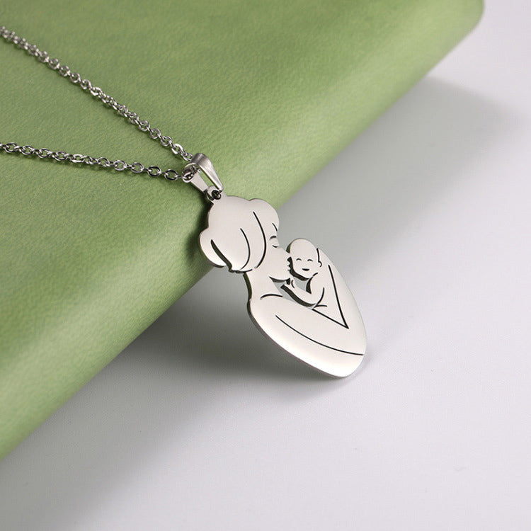 👩‍👶: Mother's Day Necklace for Mom and Baby - Creative Simple Design