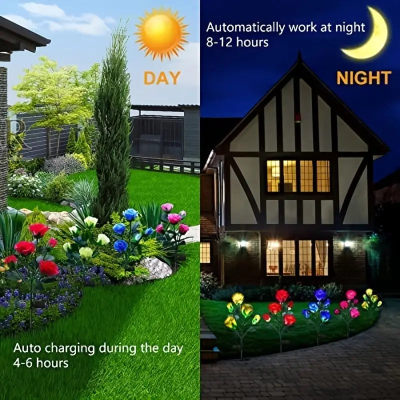 🌹: Color-Changing Solar Garden Roses
