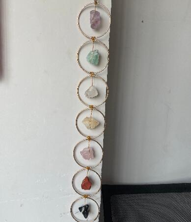 🔴🟢🔵: Raw Crystal 7 Gemstone Wall Decor