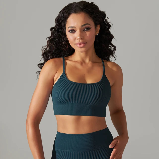 🏃‍♀️: Shockproof Fitness Bra with Removable Chest Pad - Ultimate Athletic Support