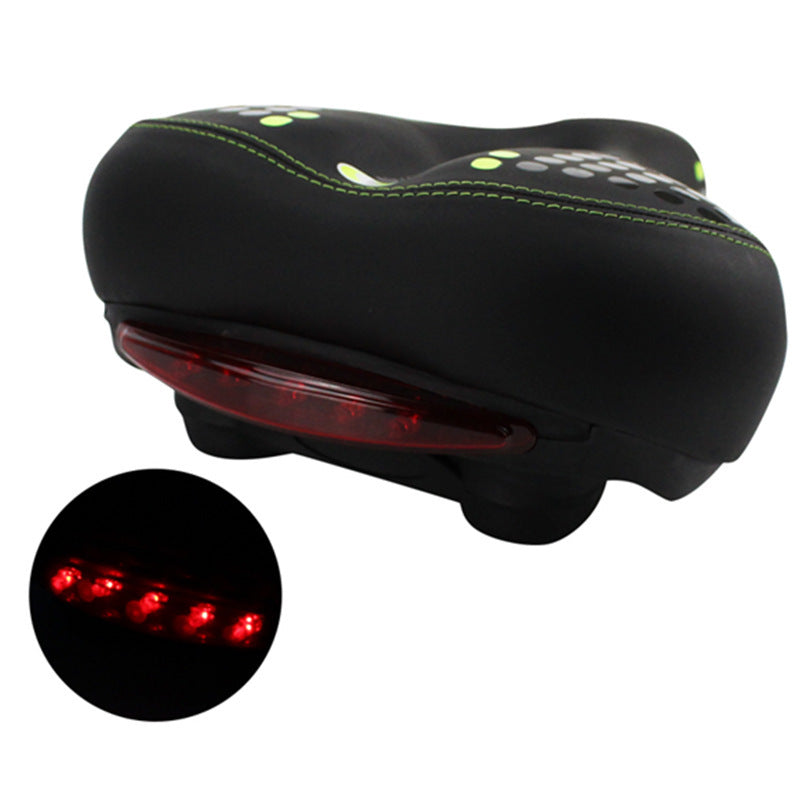 🚴: Comfortable Bike Seat with Shock Absorption and Light