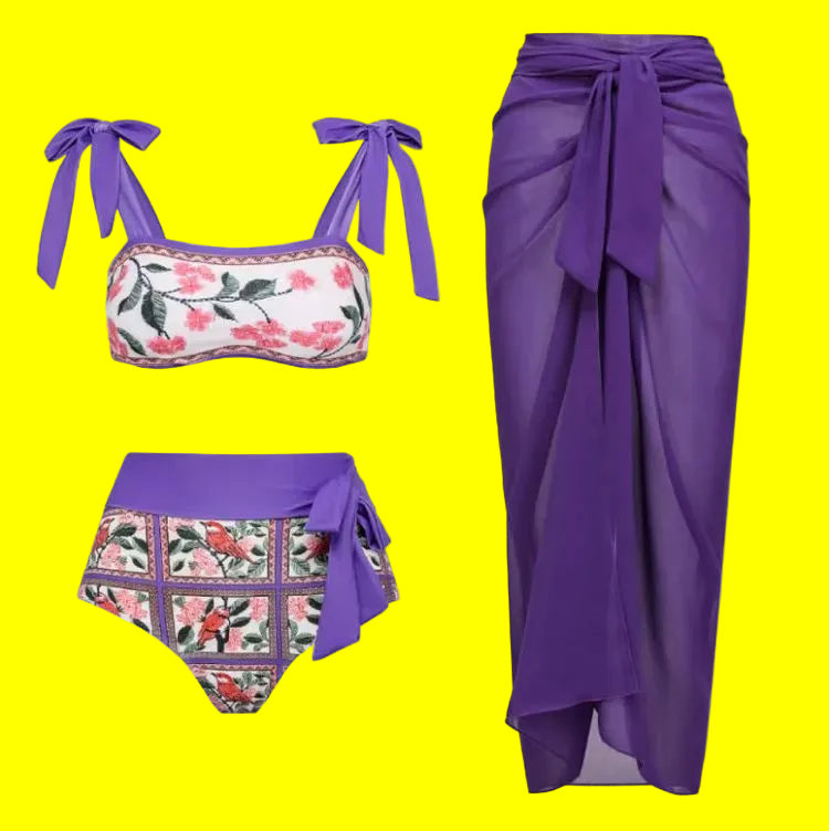👙: Retro French One-Piece Swimsuit for Vacation