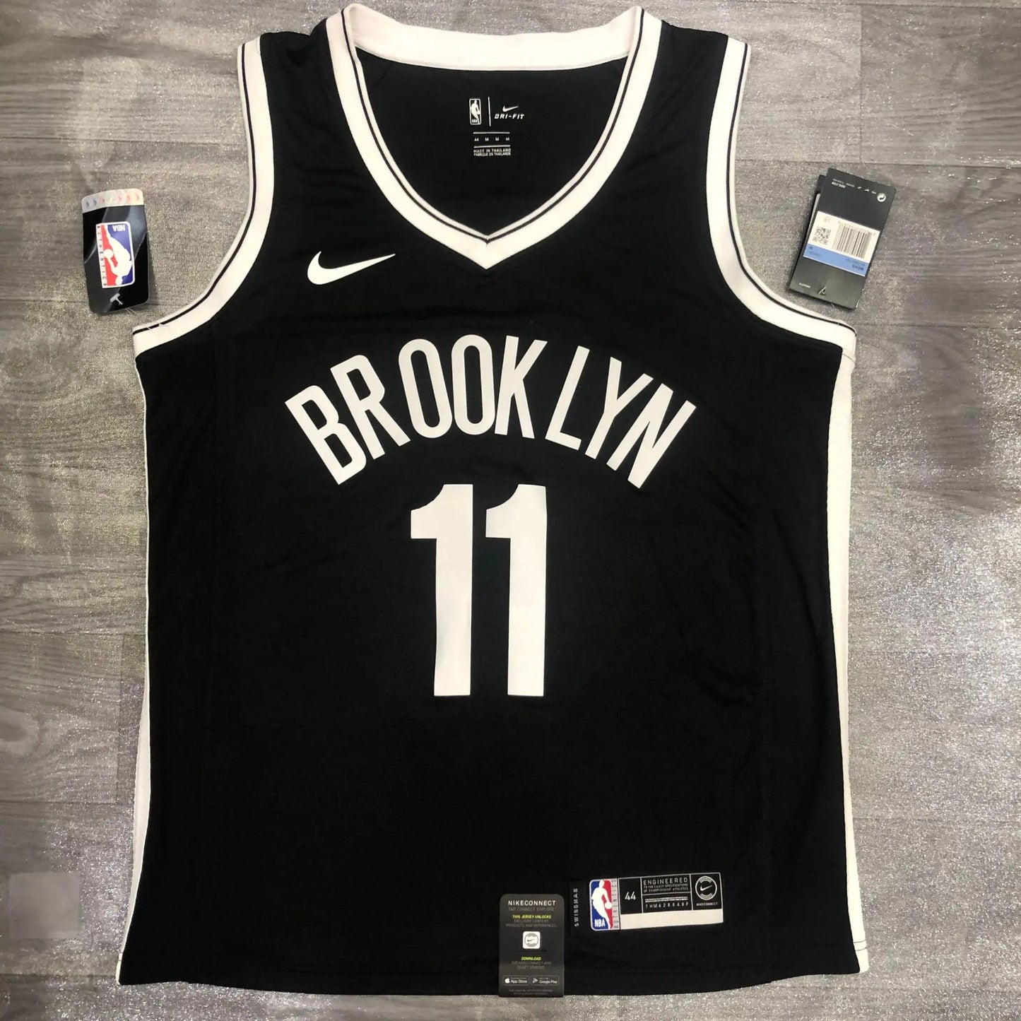 (Copy) Brooklyn Nets V-Neck Black/White NBA Jerseys (Sleeveless)