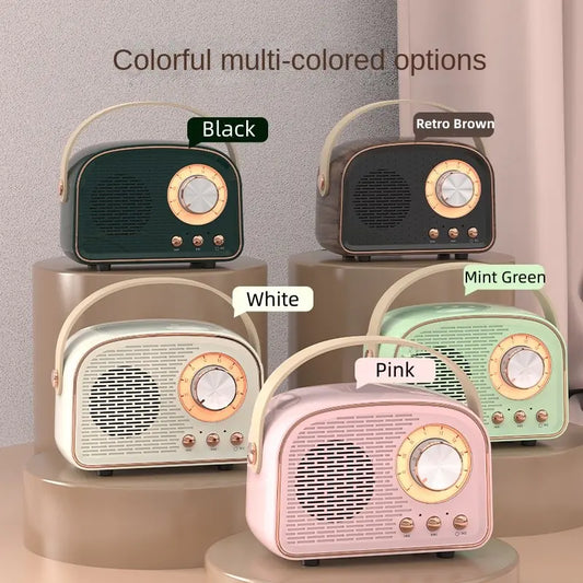 📻 Retro Mini Bluetooth Speaker - Vintage Style with Modern Wireless Technology