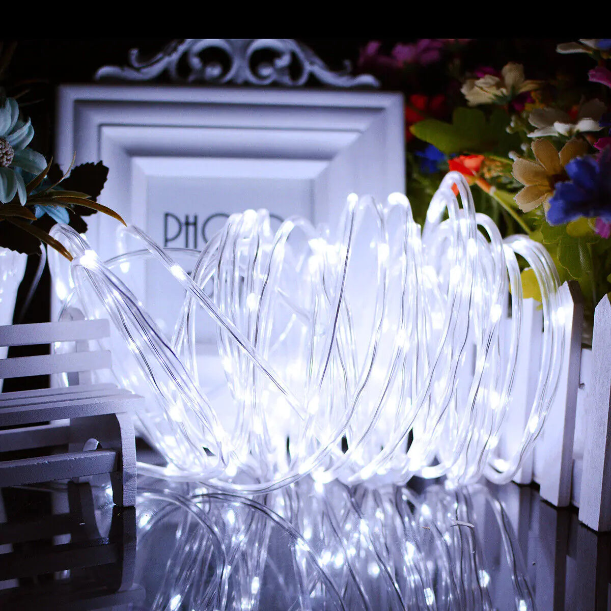 Led Rope String 33FT 100 LED Strip Rope Light - Outdoor Garden Party Decoration | TGVBRANDS