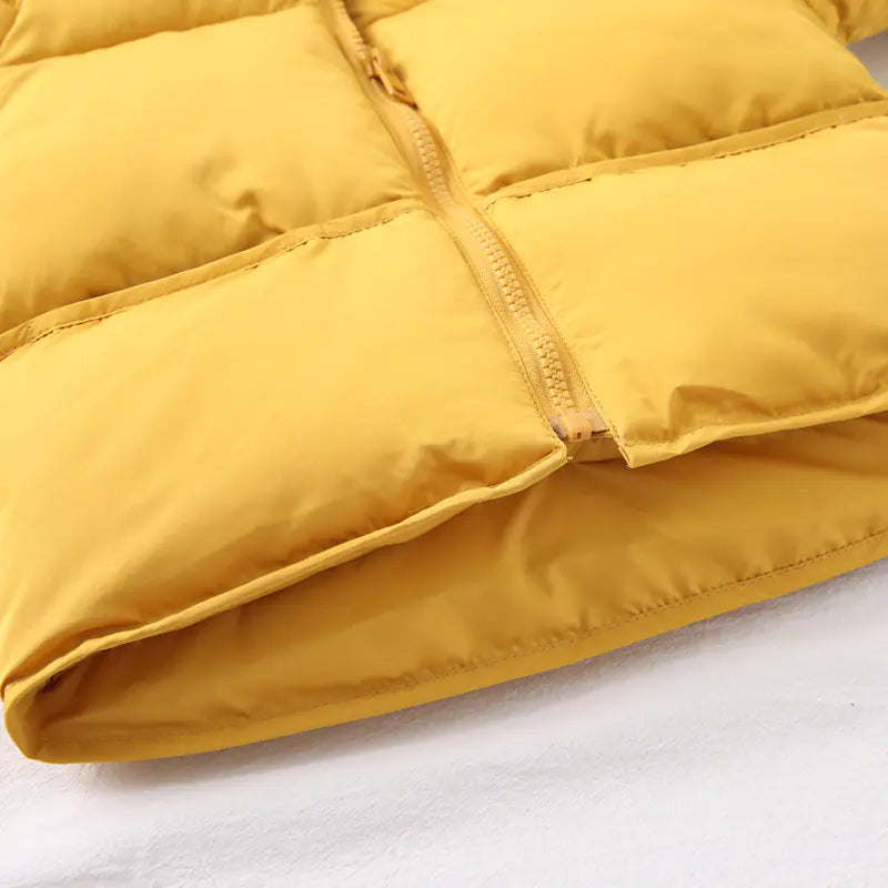 🧸: Cute Teddy Hat Cotton Jacket for Kids - Playful Winter Coat