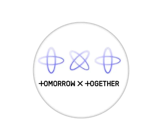🔑: TXT Keychain and Badge Set - Tinplate Design
