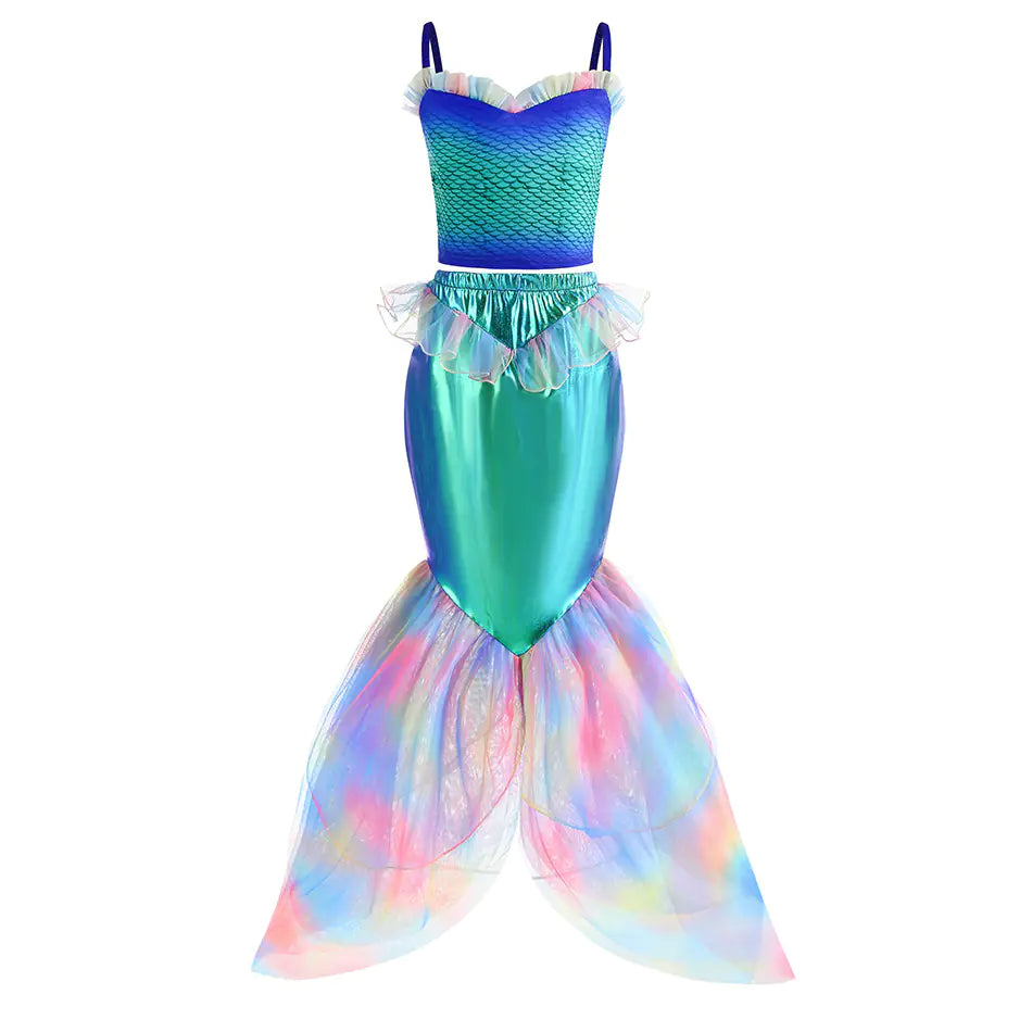 🧜‍♀️: Halloween Mermaid Dress for Girls - Ariel Style