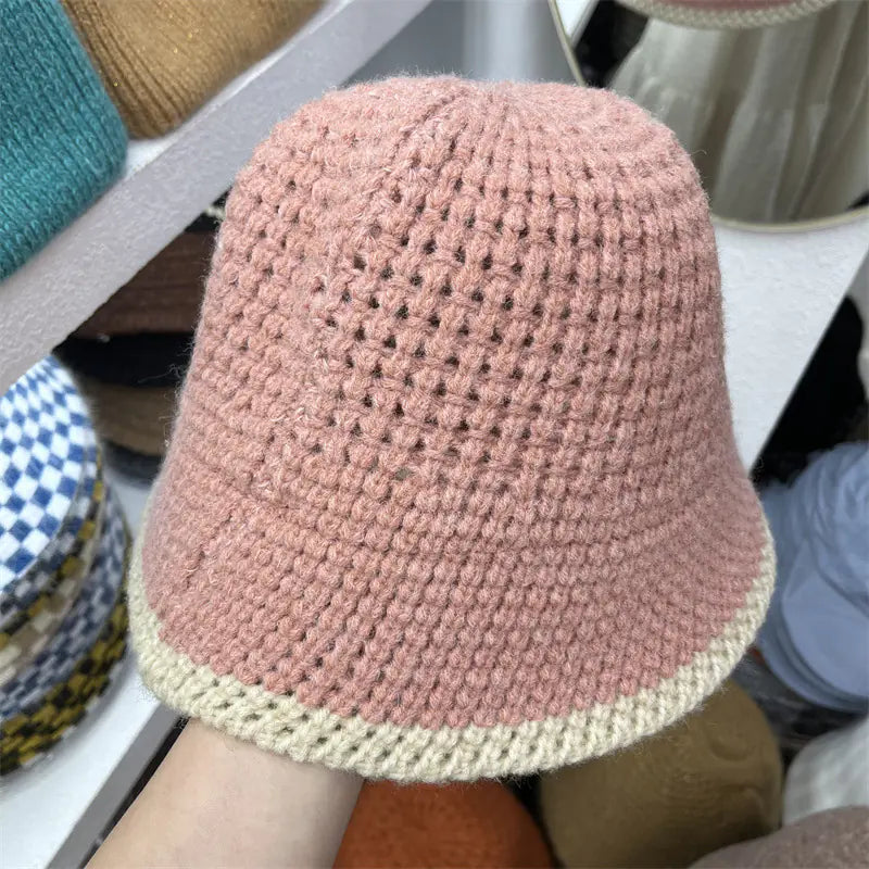 🧶: Versatile Women's Wool Knitting Fisherman's Hat - Winter Cap