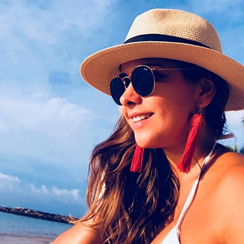 🌴: Unisex Panama Straw Hats - Tropical Style Summer Headwear
