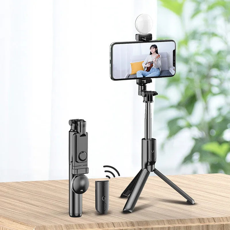 📱: Mobile Phone Selfie Stick with Built-In LED Light