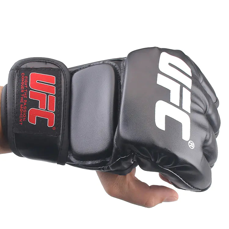 🥊: Half-Finger Boxing Gloves - MMA Training Gloves for Adults