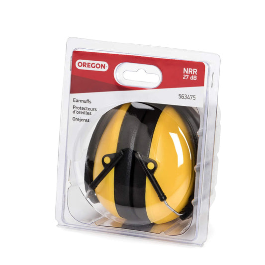 🔇 Oregon 563475 Chainsaw Earmuffs - Professional Hearing Protection (Yellow)
