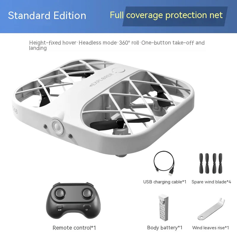 🚁: JJRC Mini 4K HD Drone with Protective Mesh Cover