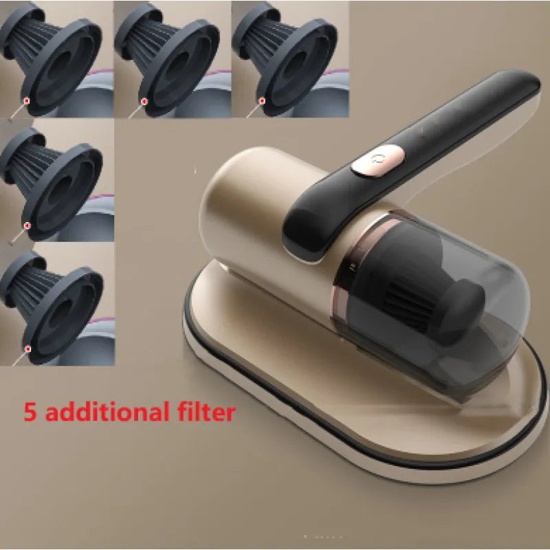 🦠: Electric UV Mite Remover & Mini Vacuum - Dual Action Sanitizer