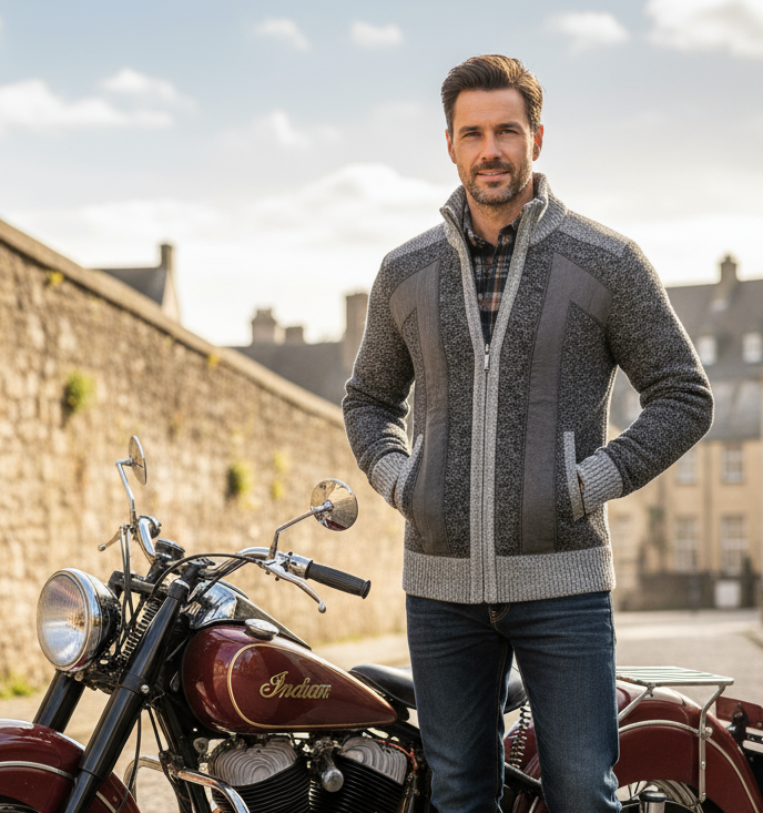 🧥: Men's Stand Collar Plush Sweater - Casual Comfort Winter Pullover