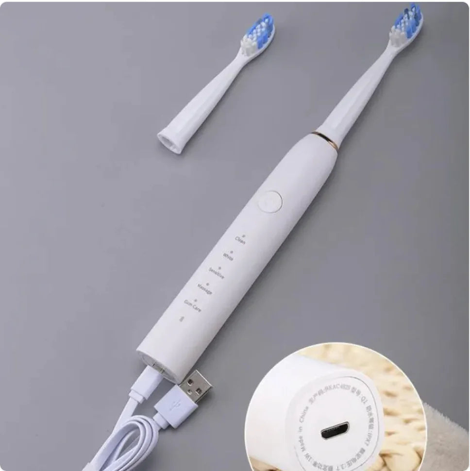 🦷 Waterproof Ultrasonic Electric Toothbrush - Advanced Oral Care Technology