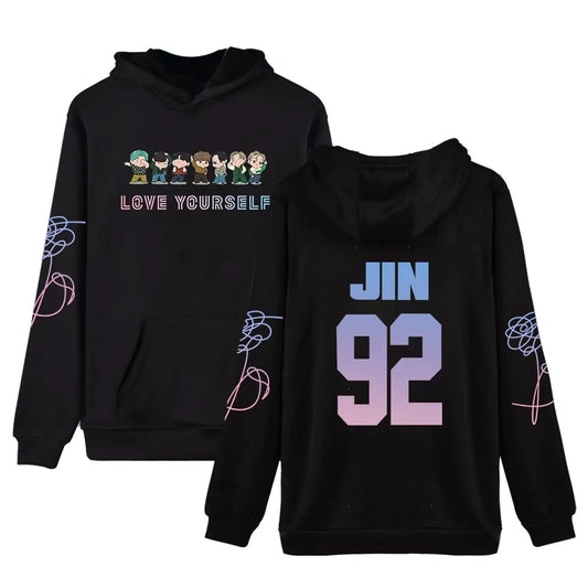 💜: Kpop BTS Love Yourself Hoodie - Member Merchandise