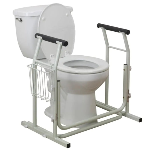 🚿 Drive Medical RTL12079 Bathroom Grab Bar for Toilets White - Safety Rail