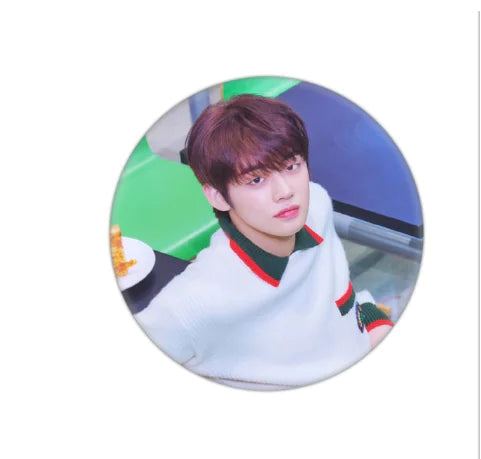🔑: TXT Keychain and Badge Set - Tinplate Design