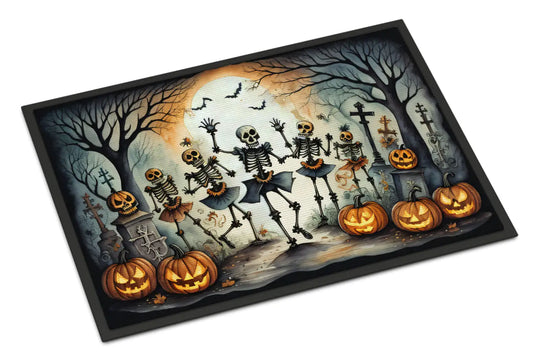 🎃: Dancing Skeletons Spooky Halloween Doormat