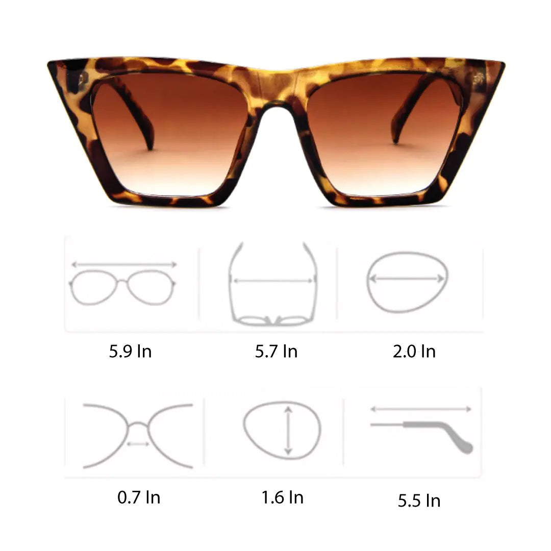 😎: Chantal Sunglasses - Retro Cat Eye Style with UV400 Protection