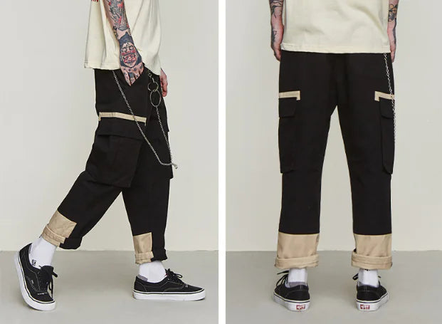 👖 Drawstring Cuffed Cargo Pants for Work - Professional Utility Style