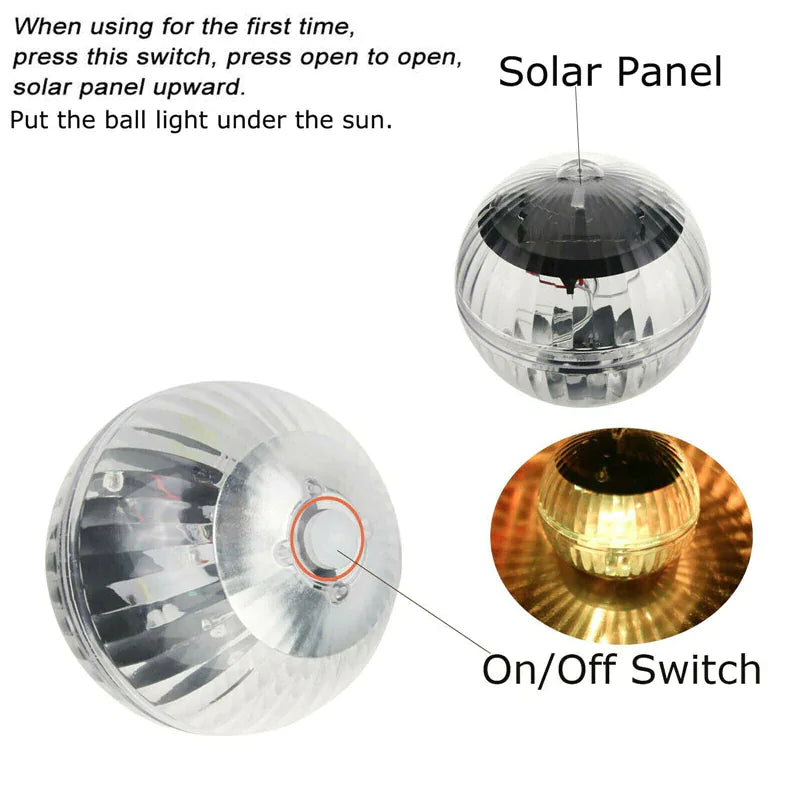 💡 Solar LED Floating Pool Light - RGB Color Changing Garden Pond Lamp