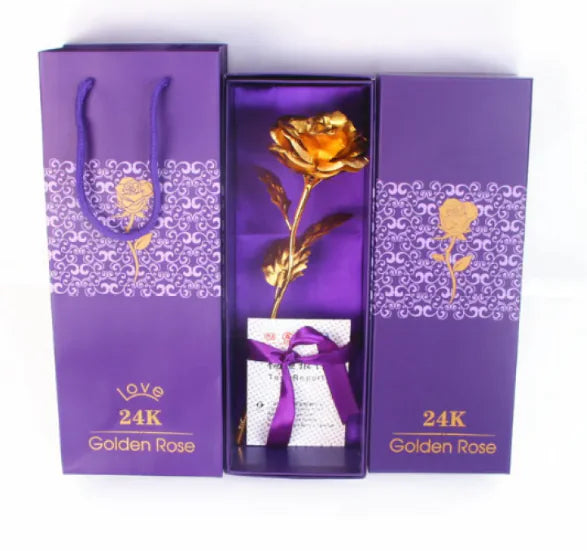 24K Gold Rose – Elegant Gift for Special Occasions