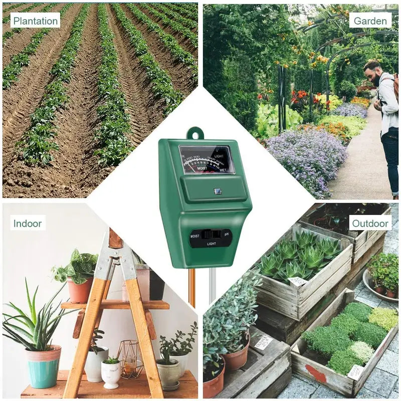 🌱: 3-in-1 Soil pH Meter and Moisture Tester for Garden Care